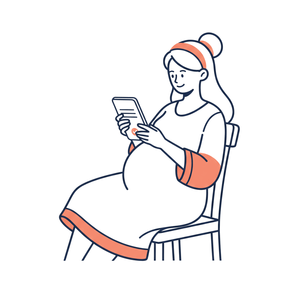 Weekly pregnancy meal plan tracker with trimester-based nutrition