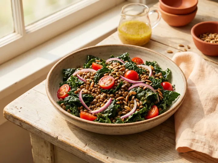 Lentil & Kale Power Salad